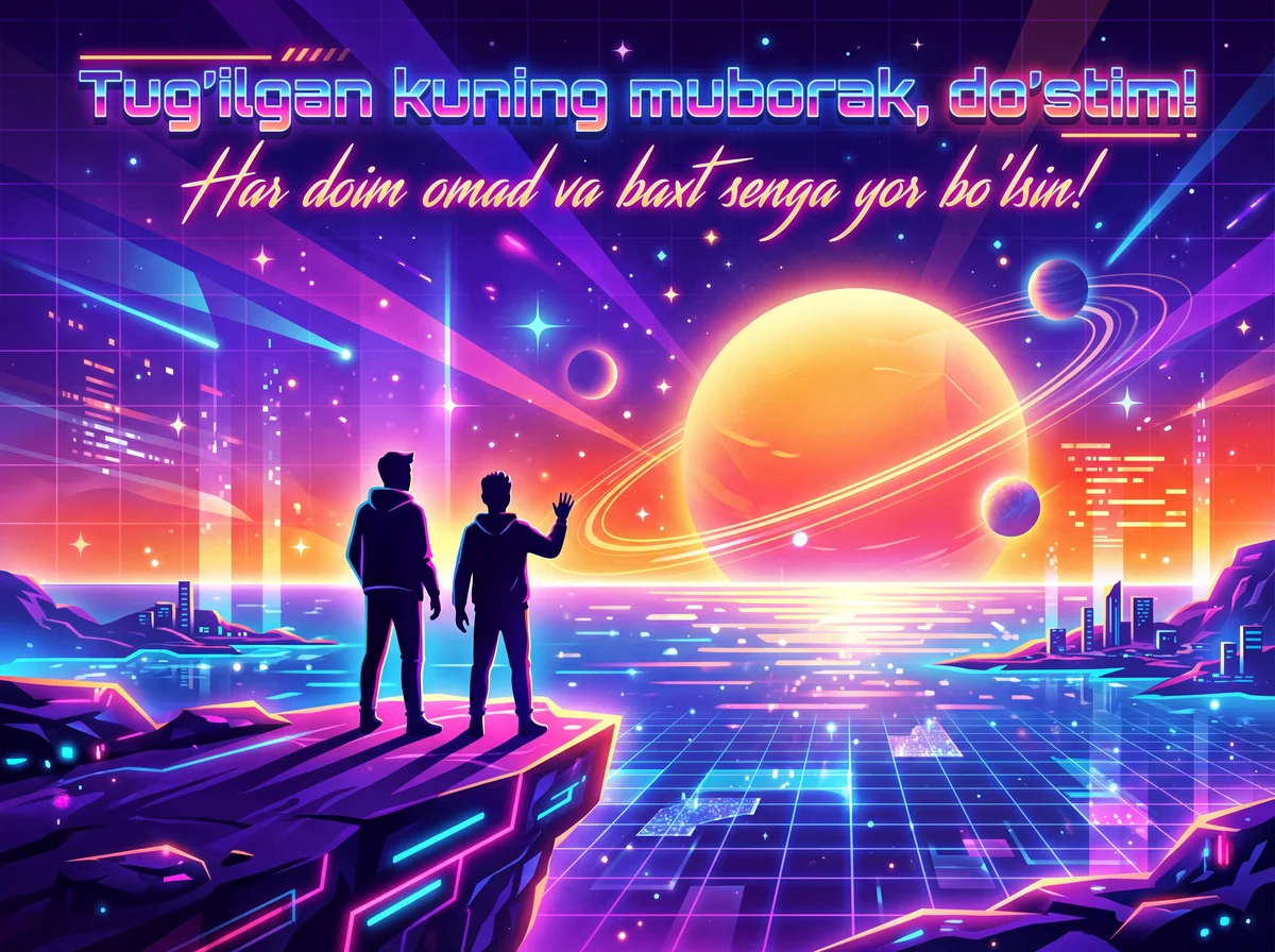 Do'stimga tug'ilgan kun tabrigi