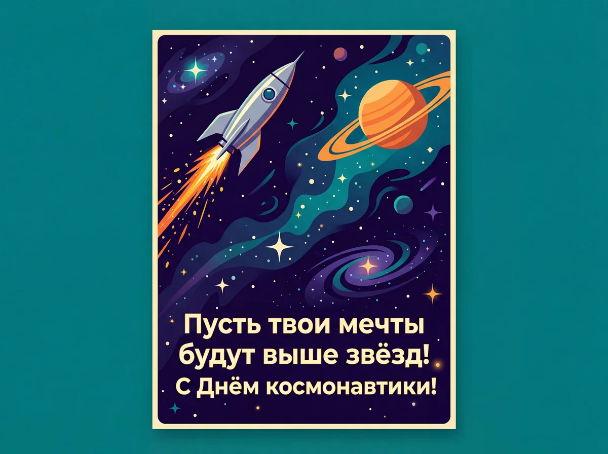 поздравление с Днем космонавтики
