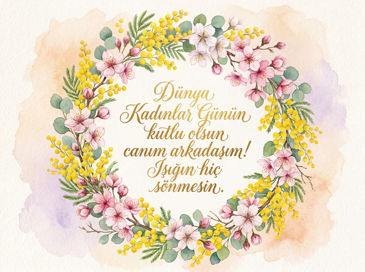 8 Mart Dünya Kadınlar Günü tebriği arkadaşa