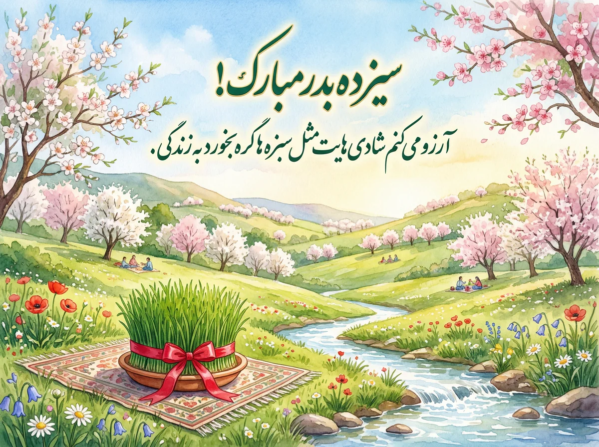 تبریک سیزده به در