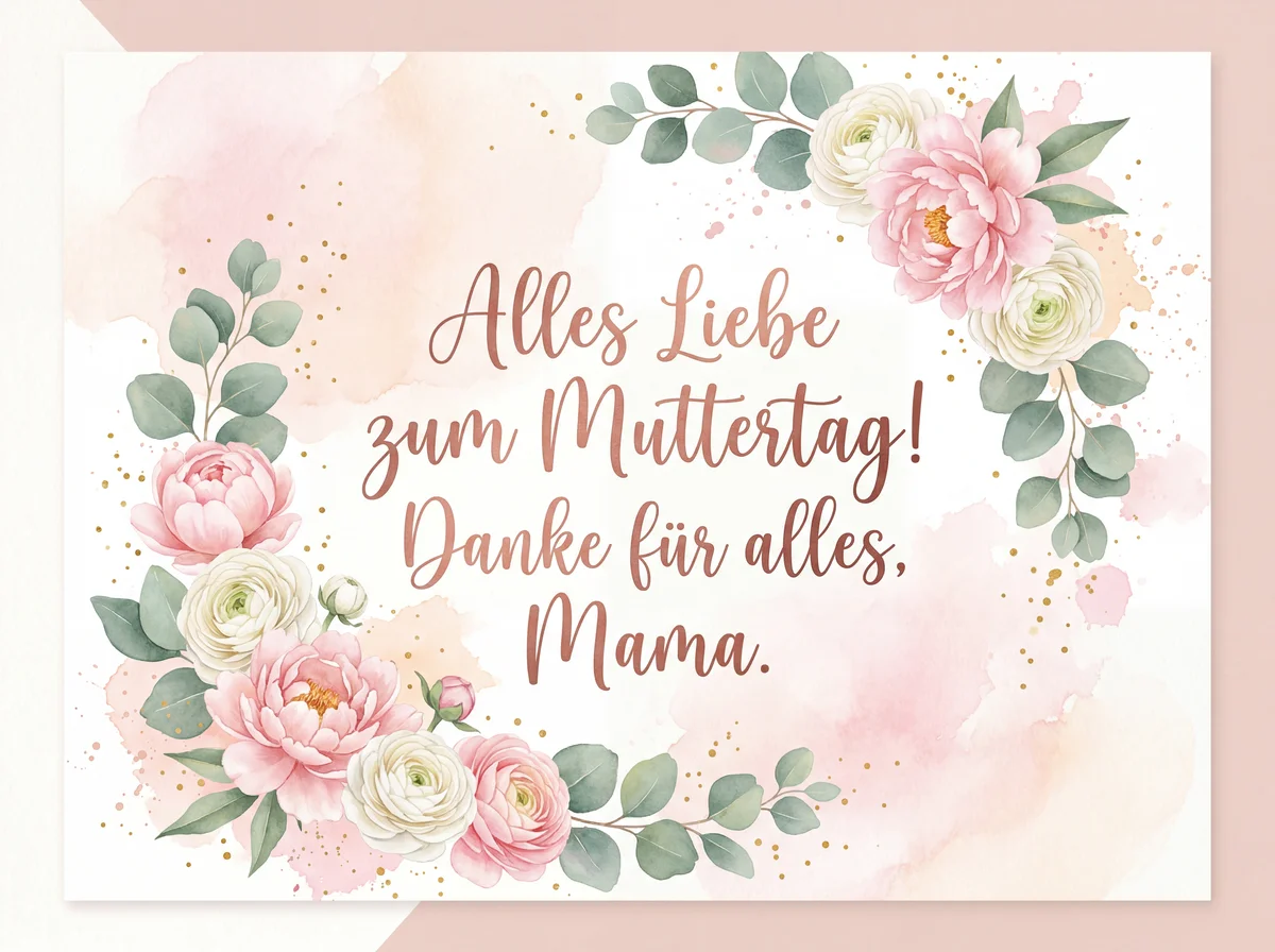 Muttertagskarte für die liebste Mama