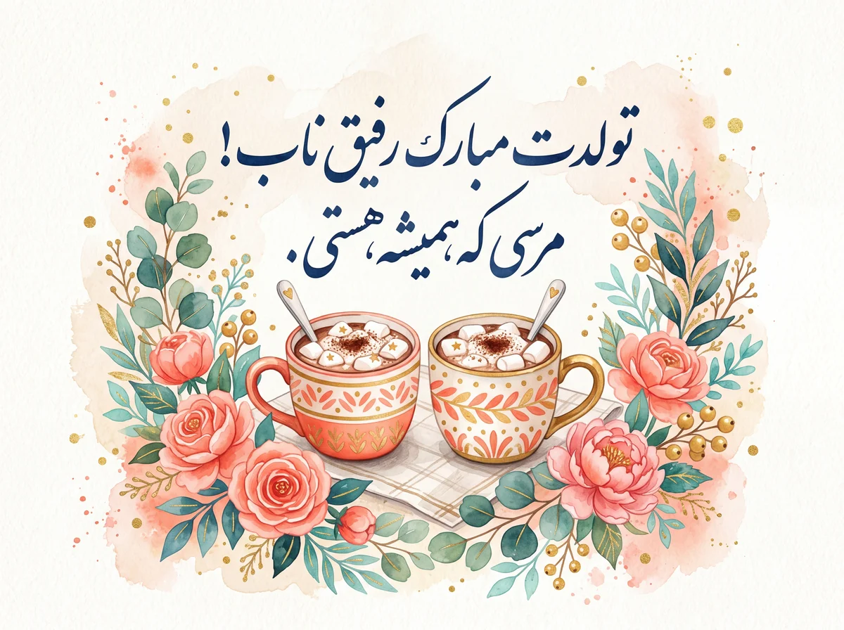 تبریک تولد برای دوست صمیمی
