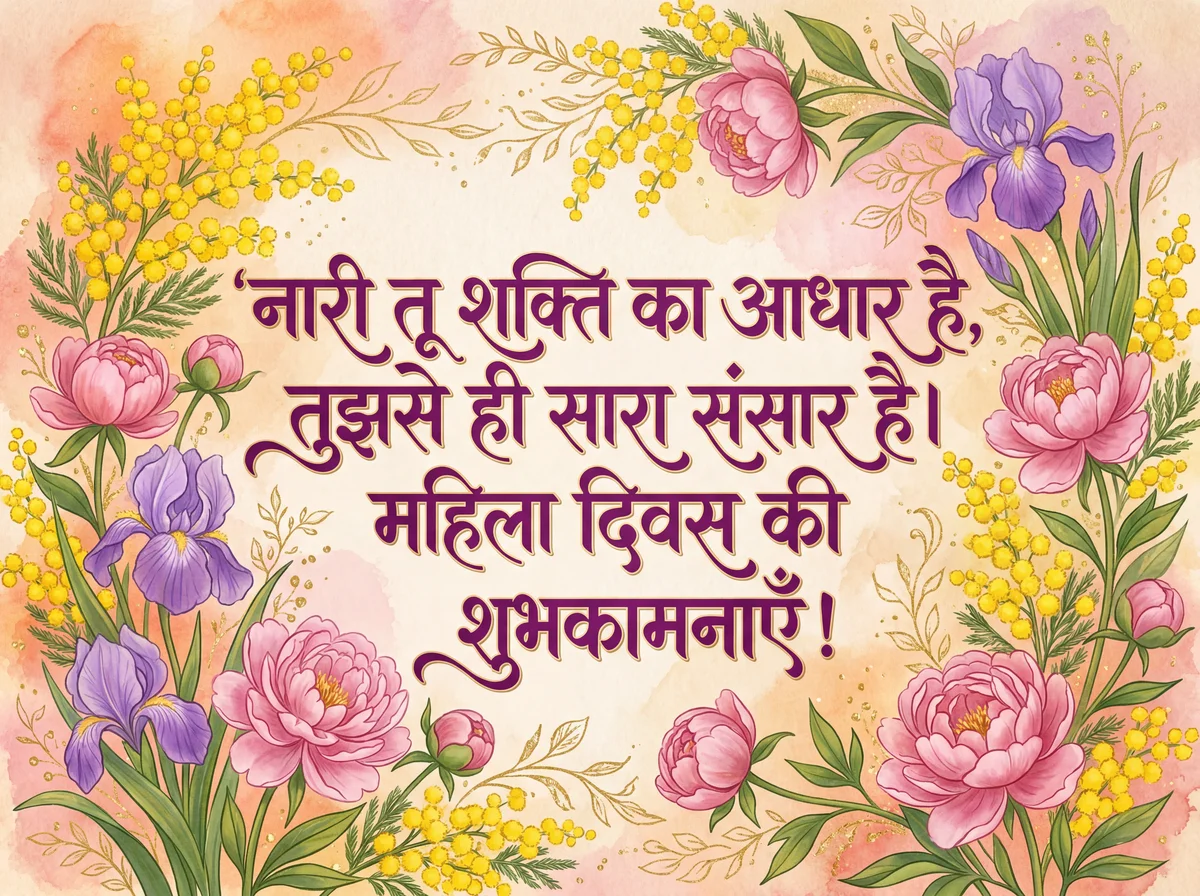 अंतर्राष्ट्रीय महिला दिवस की हार्दिक शुभकामनाएँ