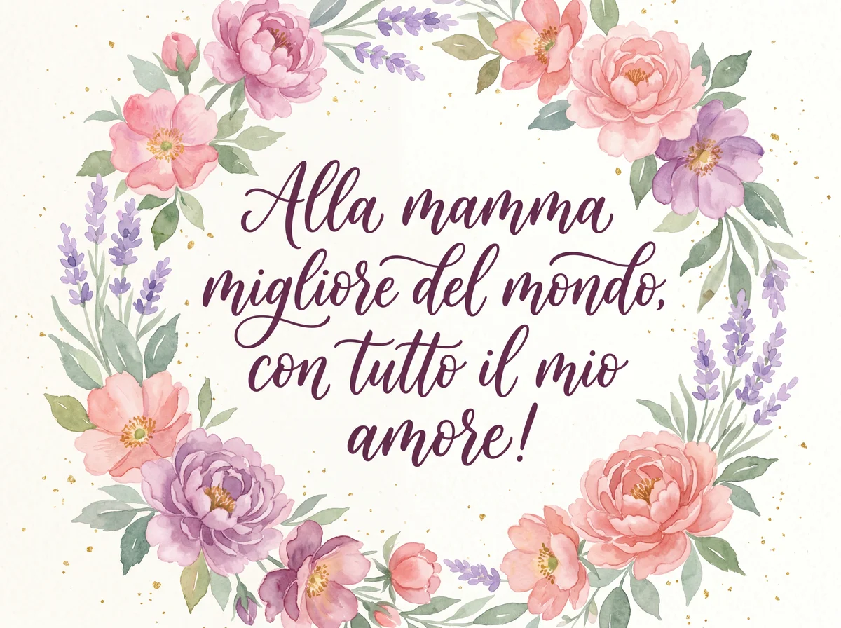 Biglietto affettuoso per la Festa della Mamma