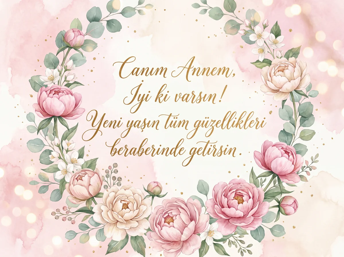 anneye doğum günü mesajı