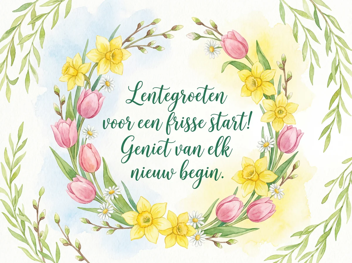 Lentegroeten voor een frisse start!
