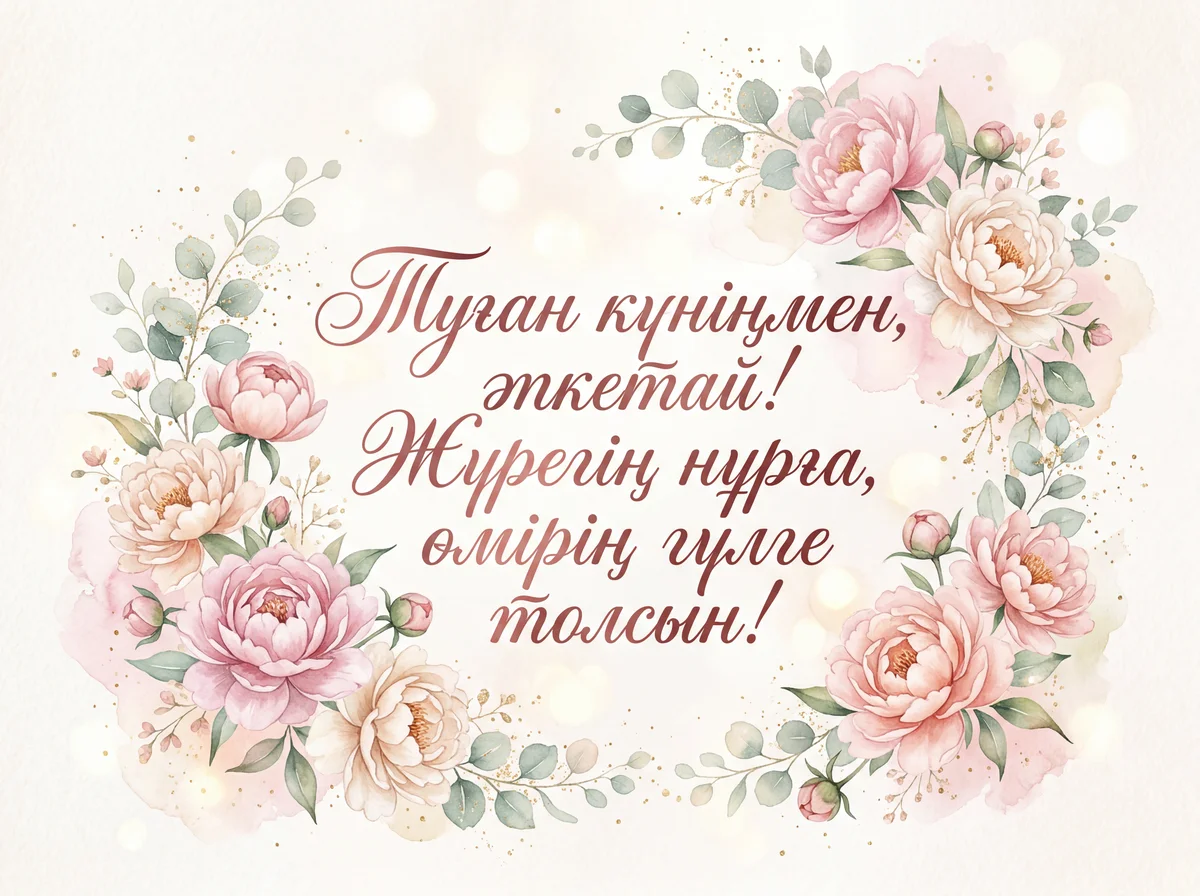 Әпкеме туған күніне құттықтау