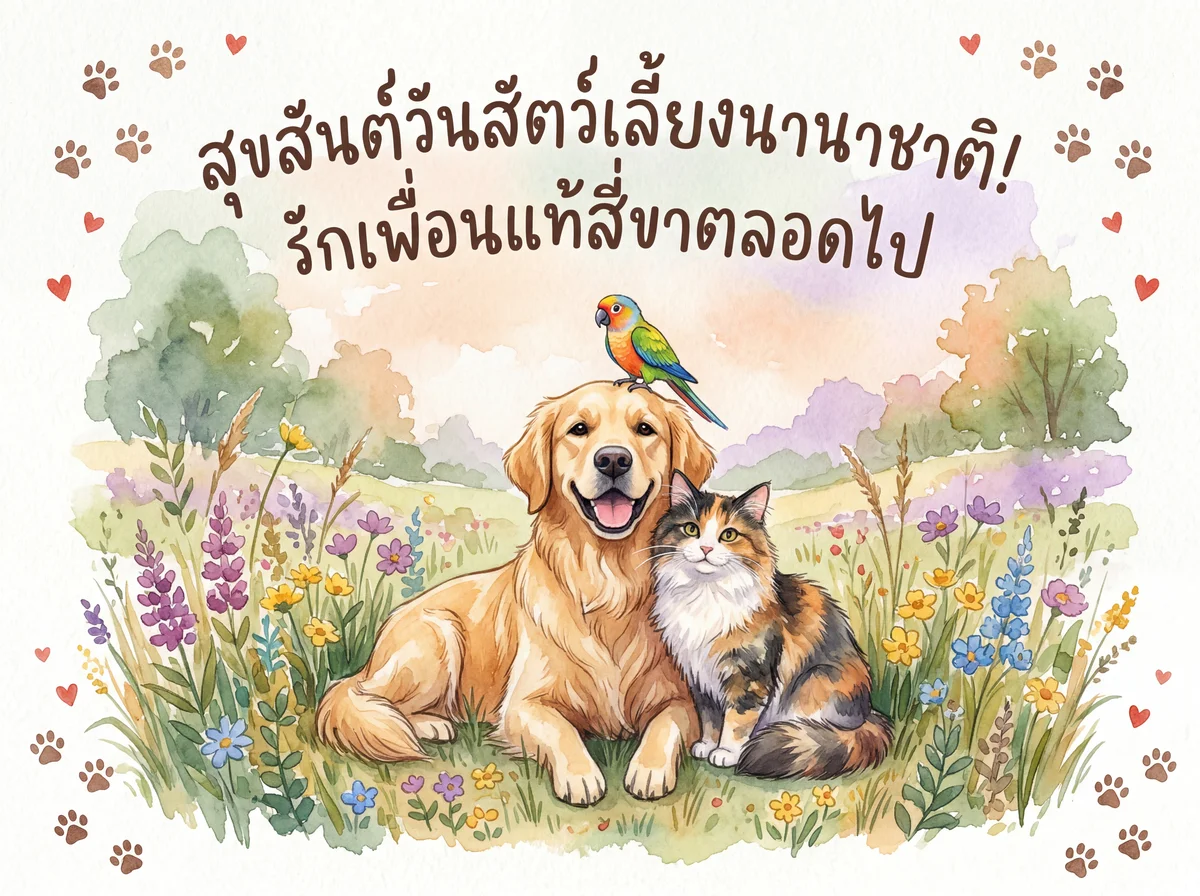สุขสันต์วันสัตว์เลี้ยงนานาชาติ