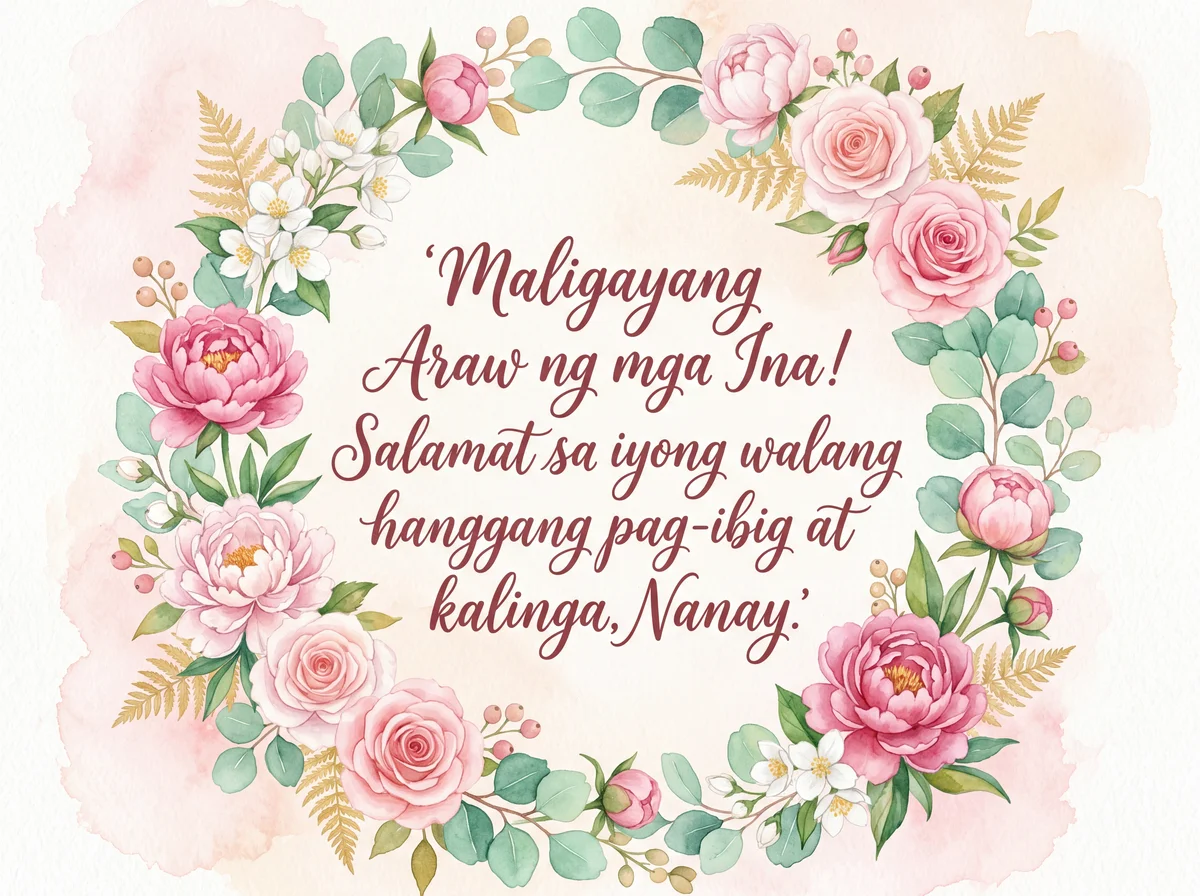 Pagbati sa Araw ng mga Ina para kay Nanay