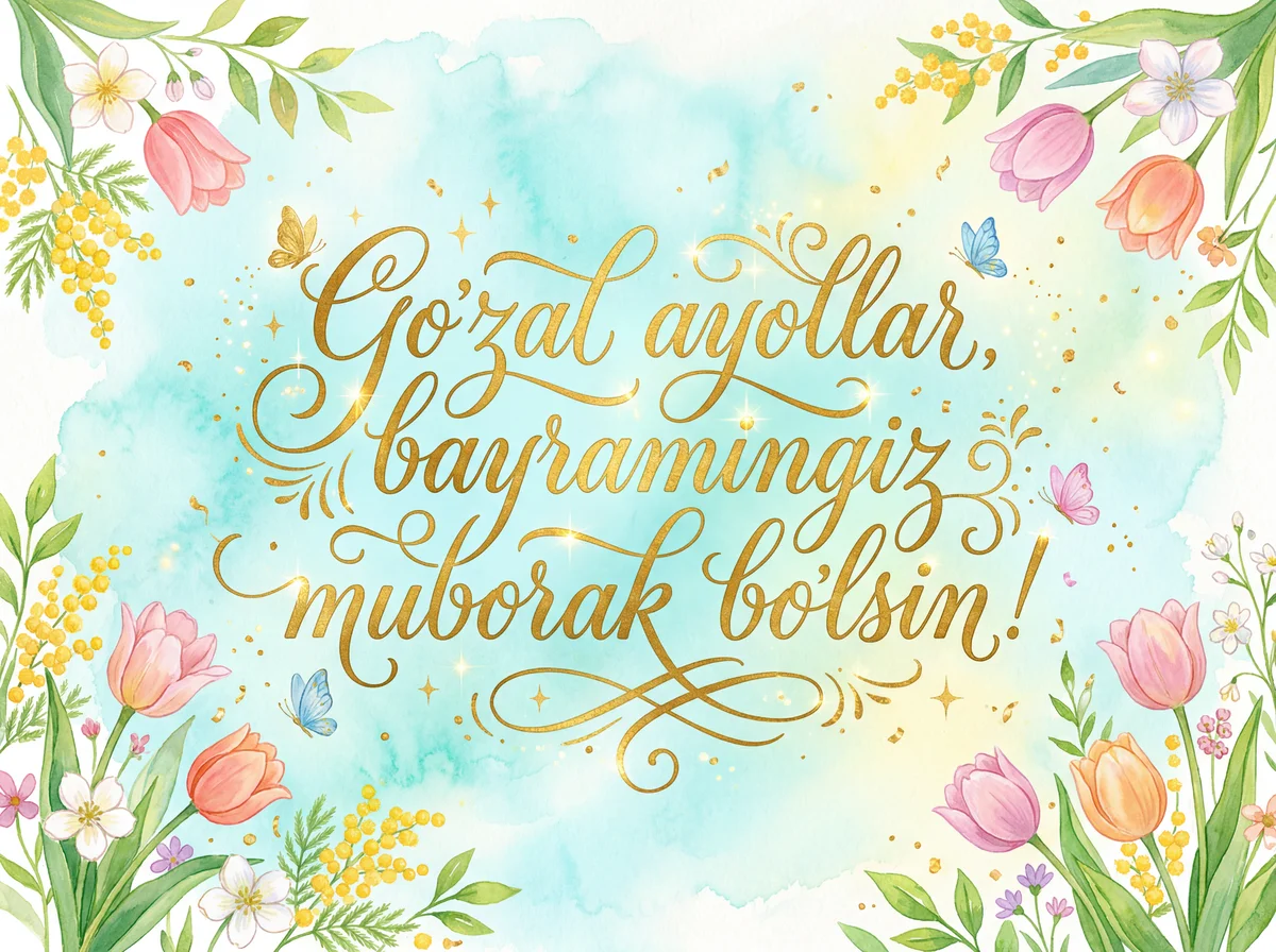 Go'zal ayollar, bayramingiz muborak bo'lsin!