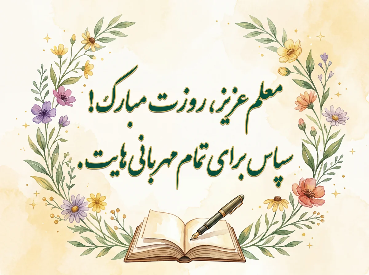 پیام تبریک روز معلم برای معلم عزیز