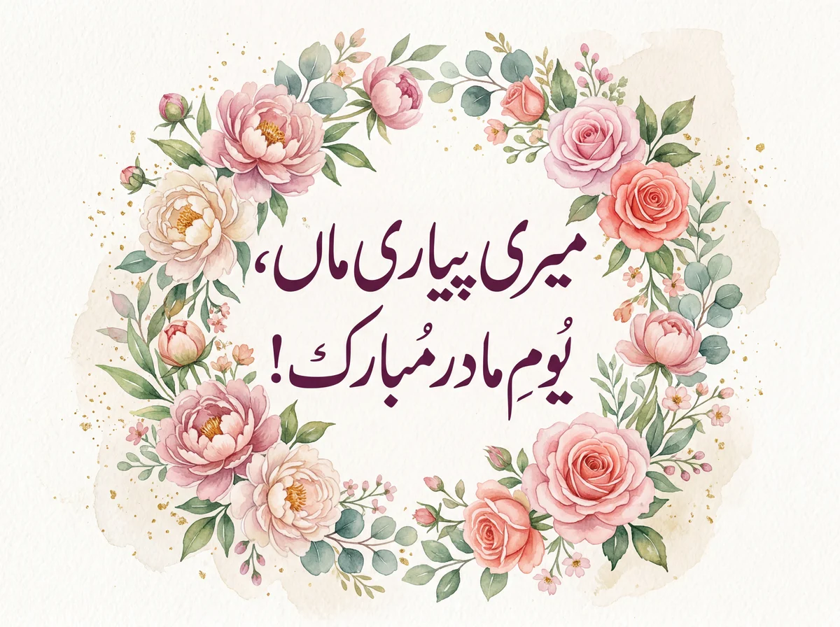 میری پیاری ماں کو یوم مادر مبارک ہو!