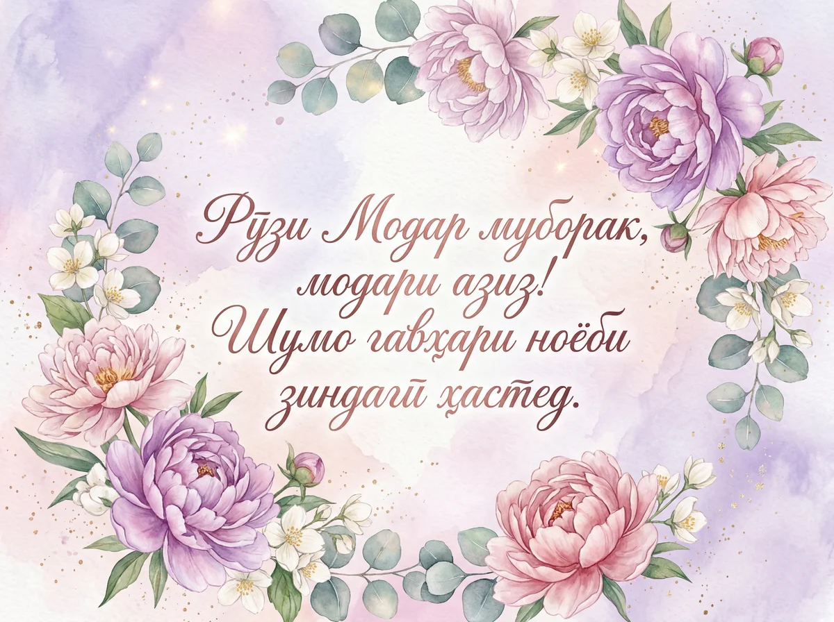 Рӯзи Модар муборак, модари азиз!