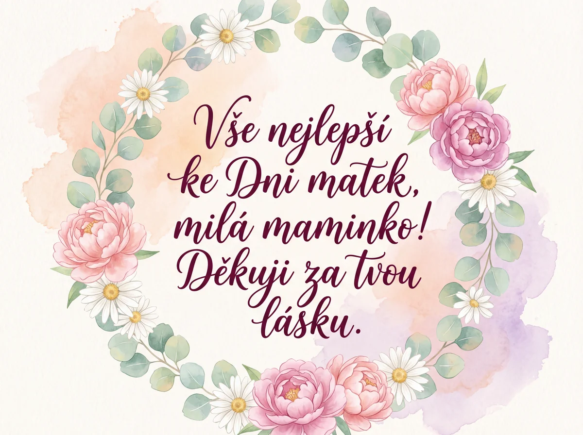 Vše nejlepší ke Dni matek, milá maminko!
