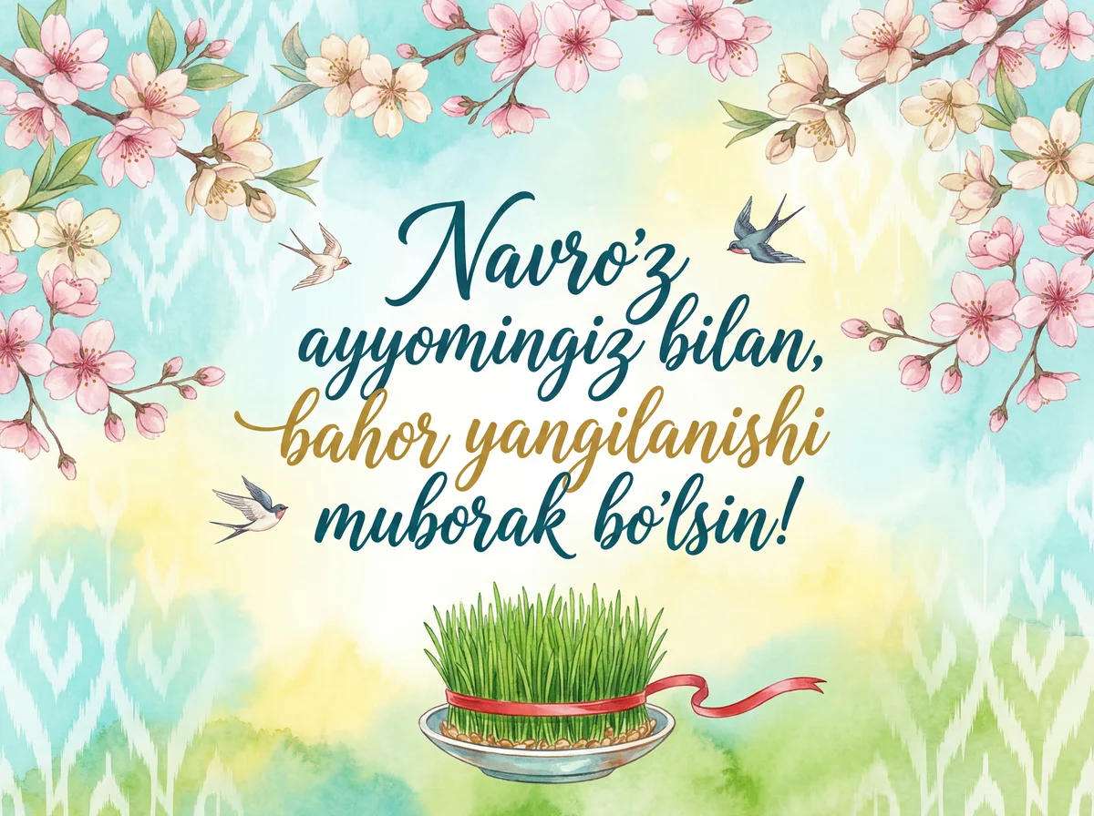 Navro'z ayyomingiz bilan, bahor yangilanishi muborak bo'lsin...