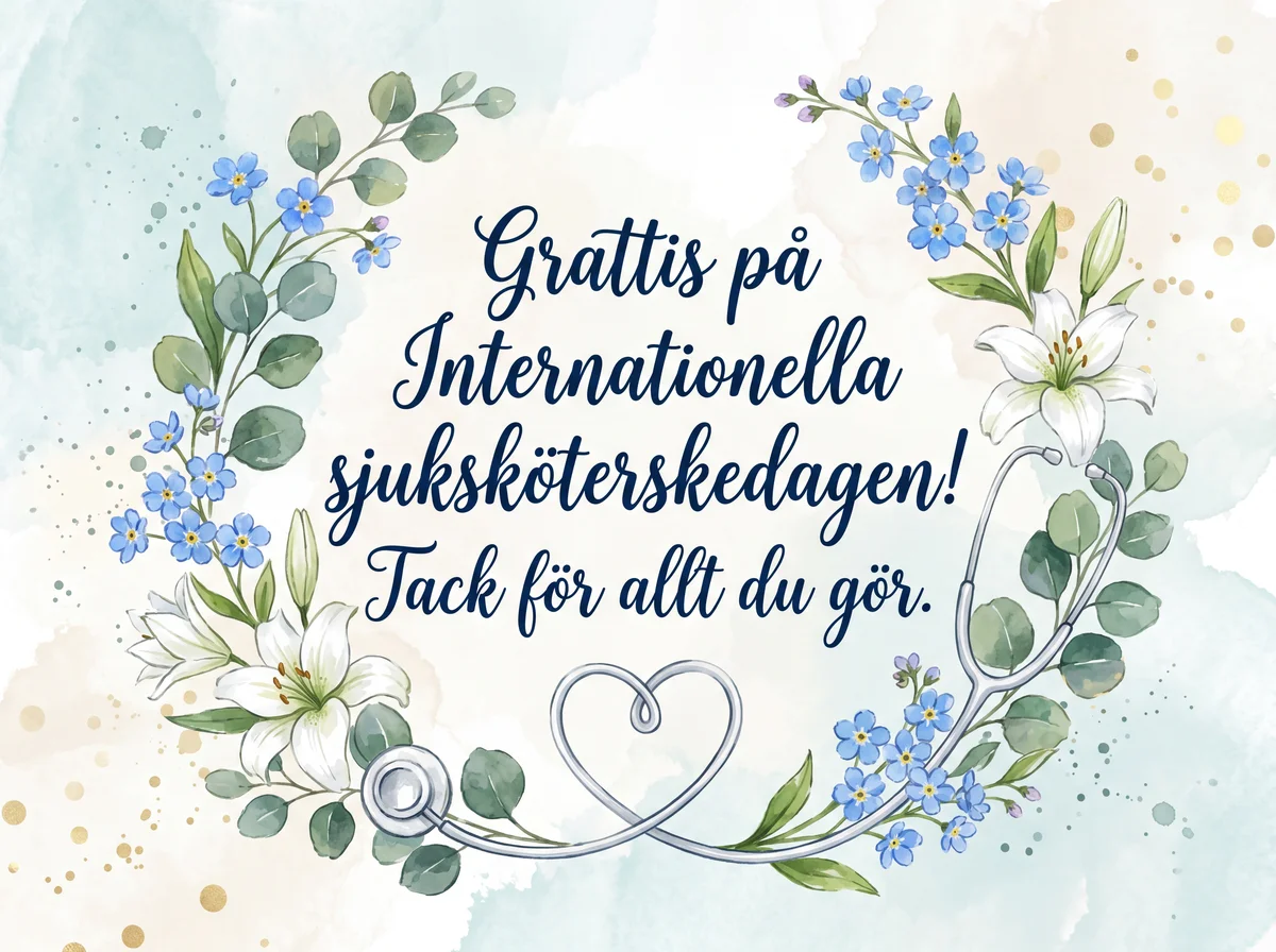 Grattis till sjuksköterskan på den Internationella sjuksköte...