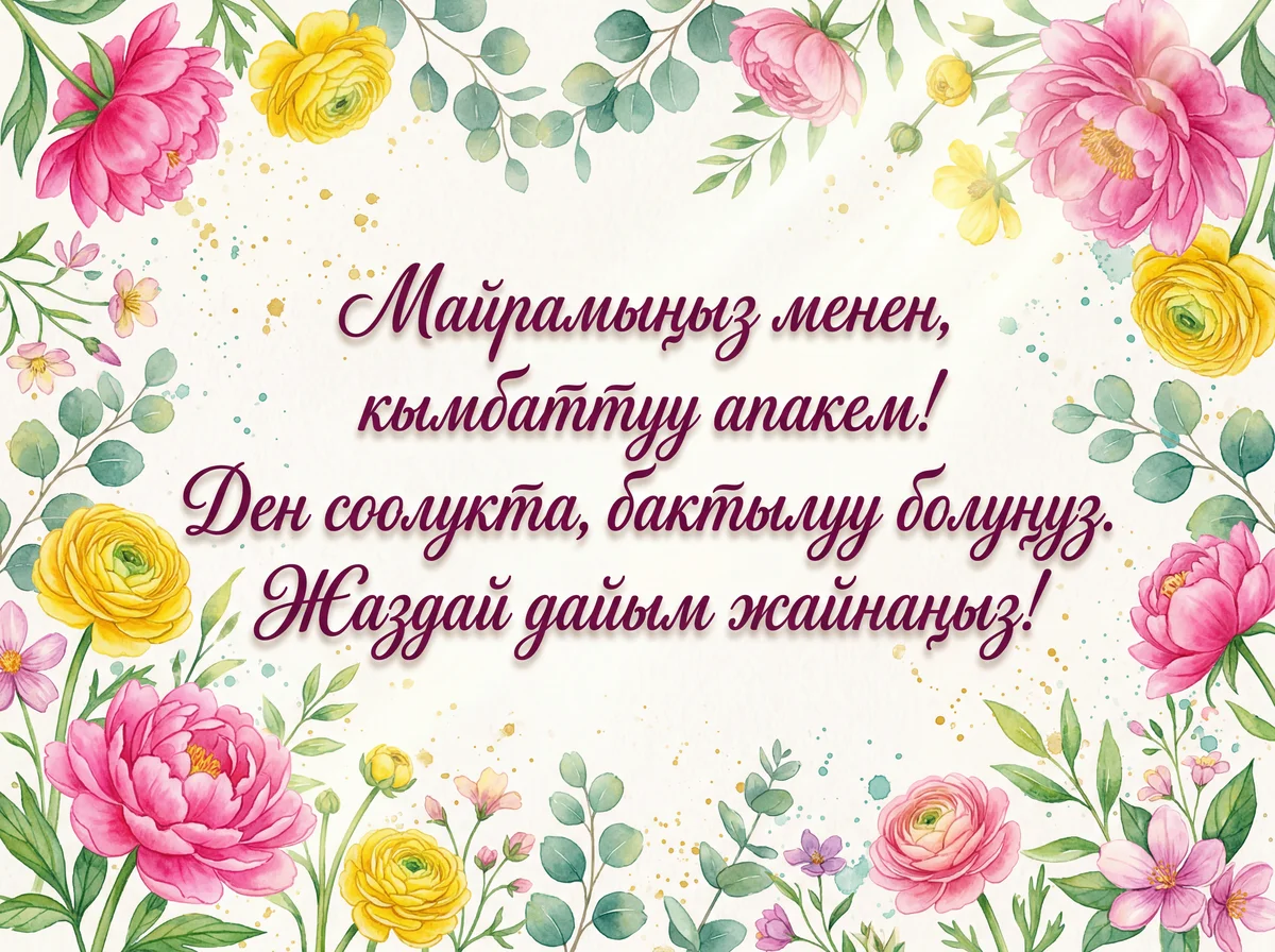 Апама 8-март майрамына куттуктоо