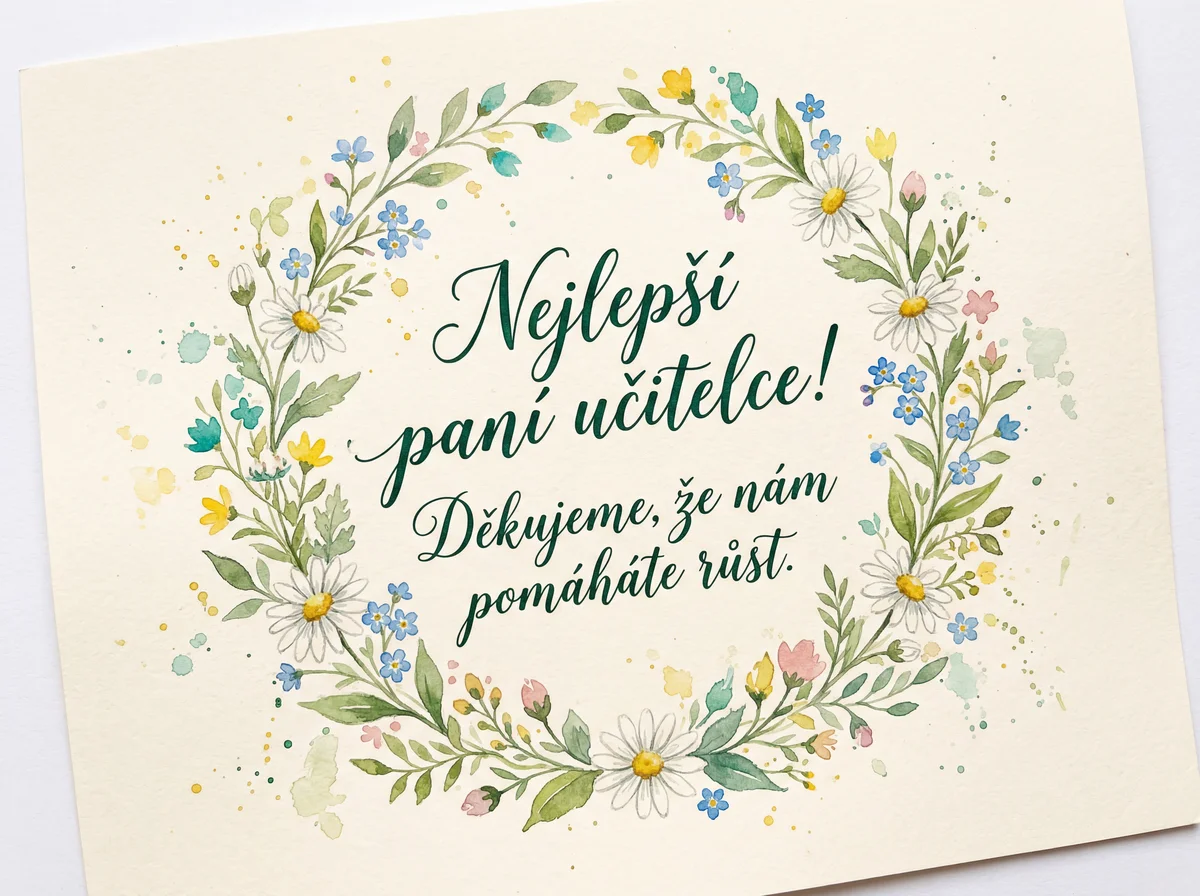 přání k Den učitelů pro oblíbenou paní učitelku