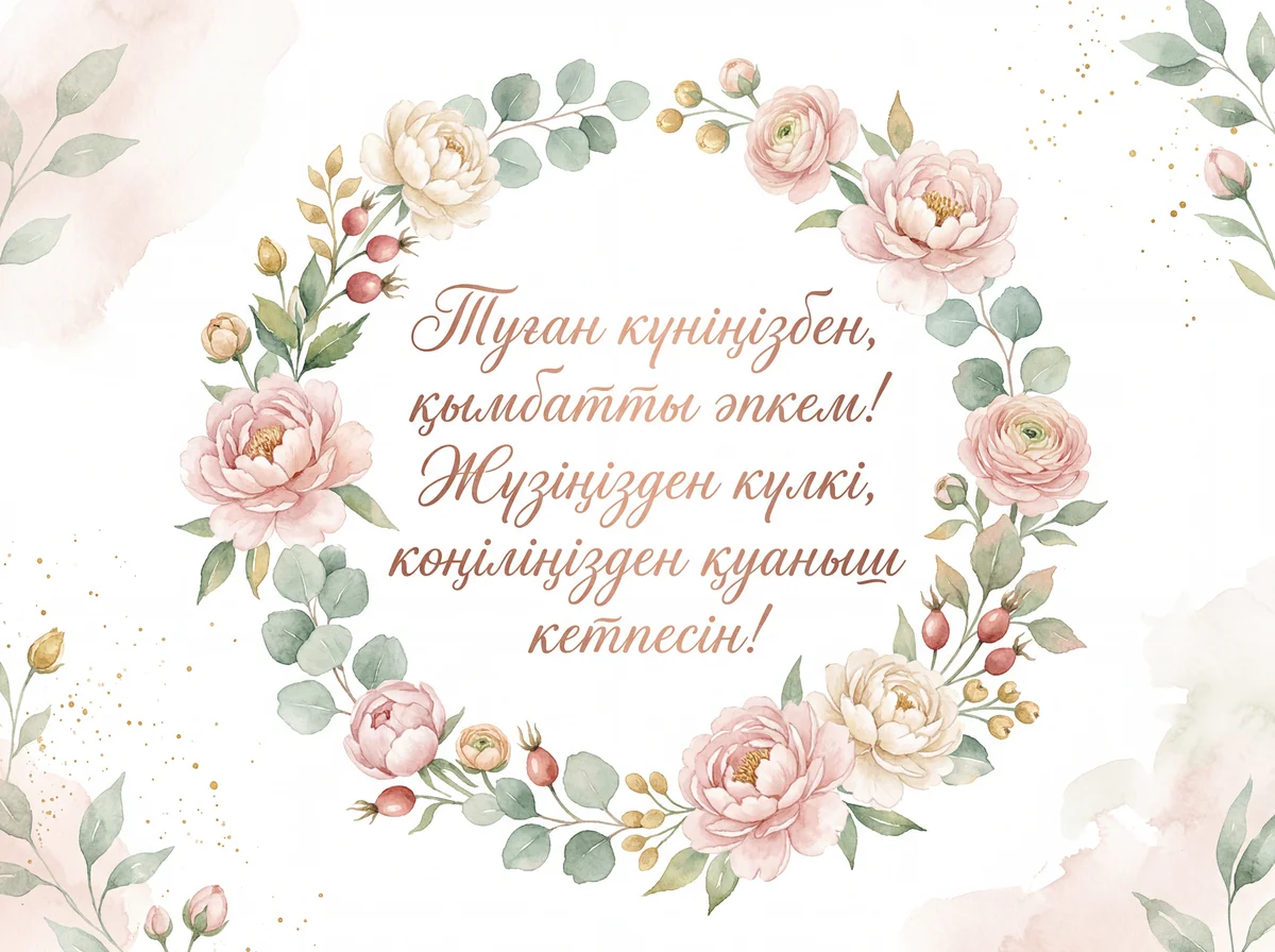Әпке туған күніңмен құттықтау