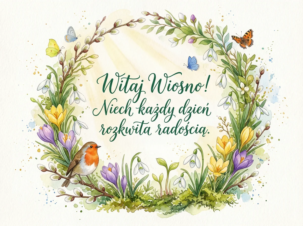 Życzenia z okazji Pierwszego Dnia Wiosny