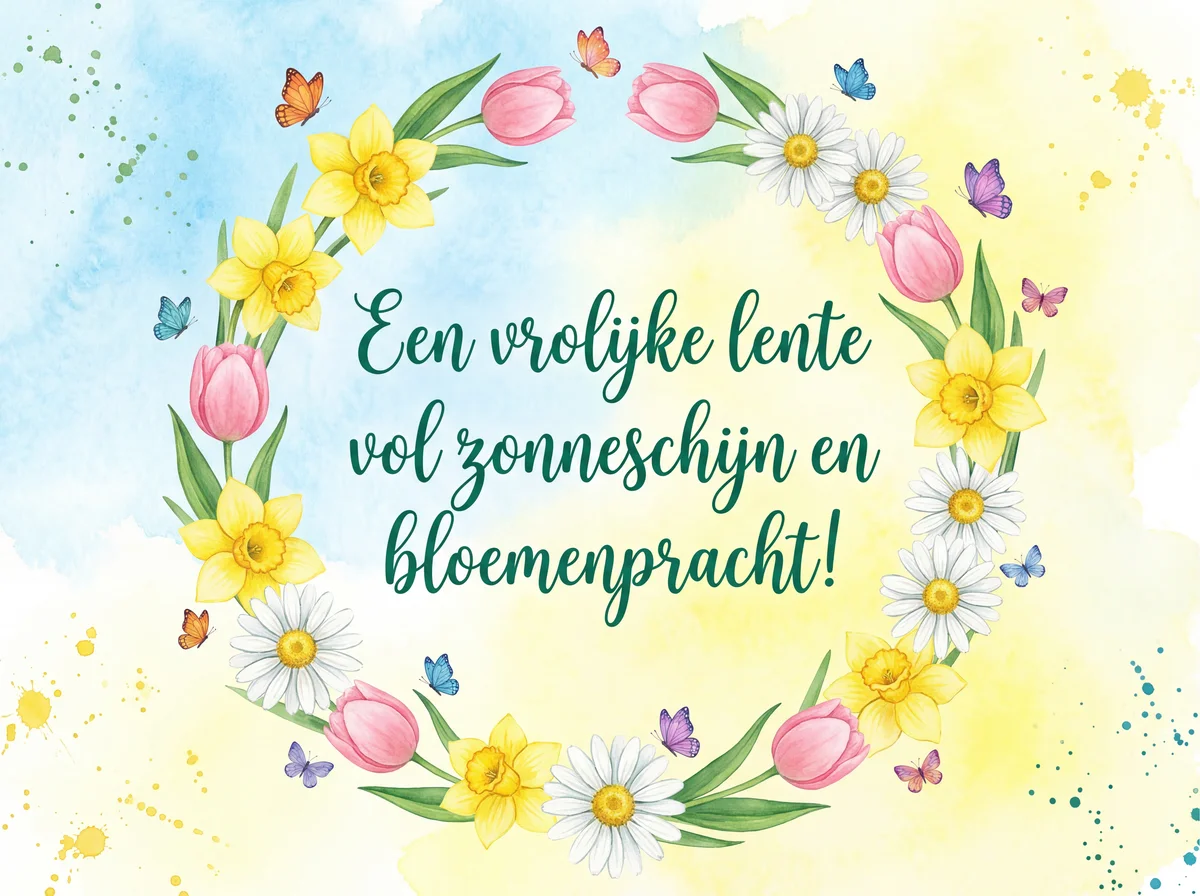 Gelukwensen voor een vrolijke lente