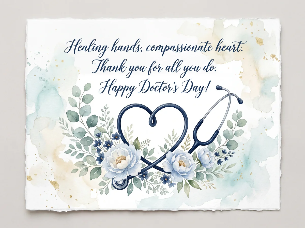 Happy Doctor's Day card for a special physician