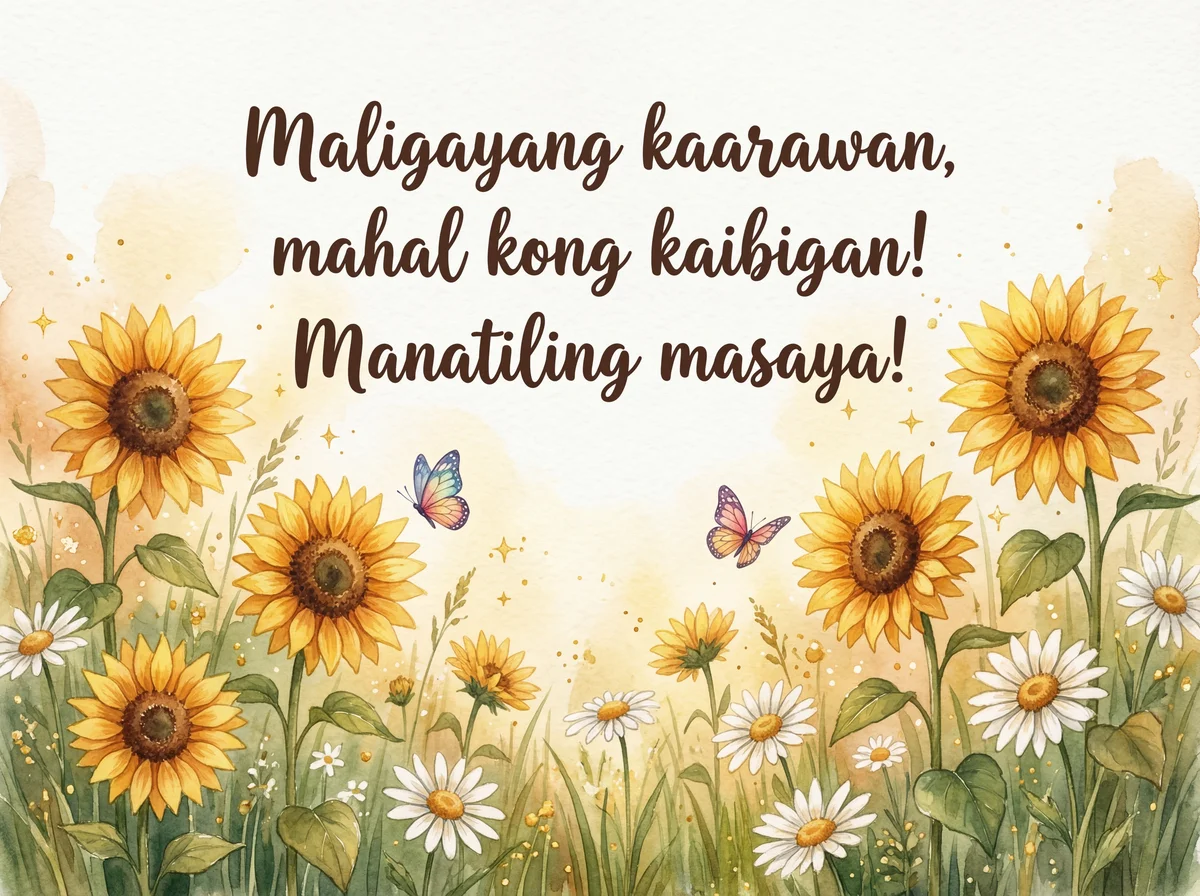 Maligayang kaarawan, mahal kong kaibigan!