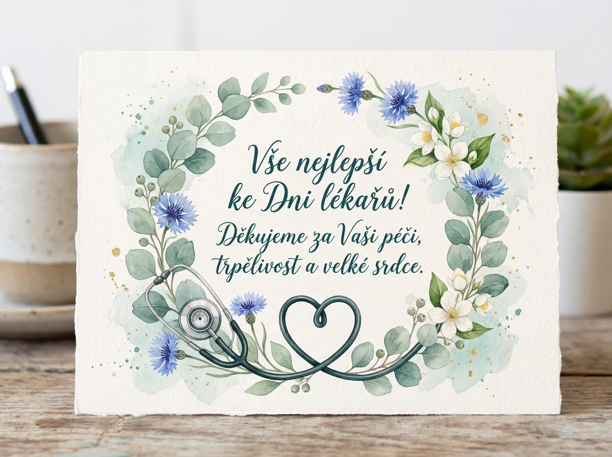 Přání k Mezinárodnímu dni lékařů pro oblíbeného doktora