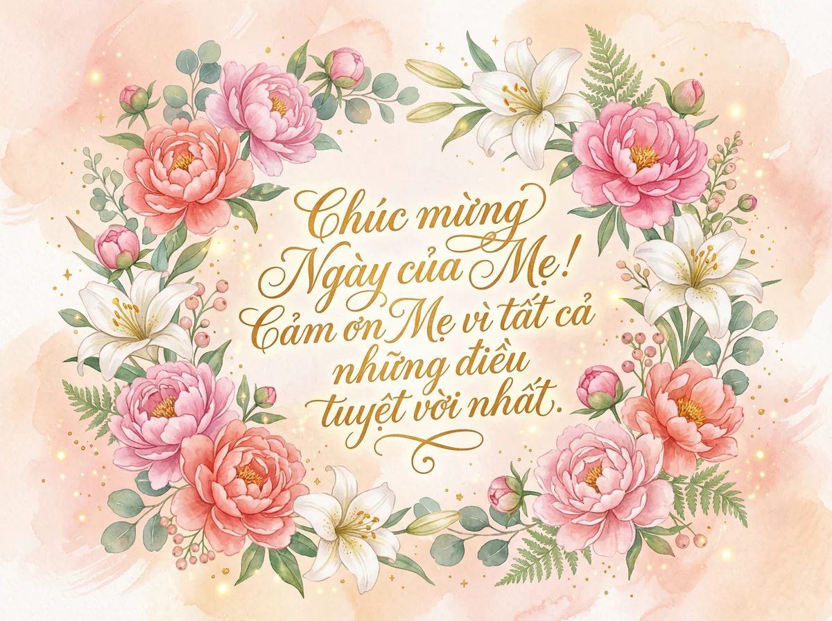 lời chúc mừng Ngày của Mẹ cho mẹ yêu