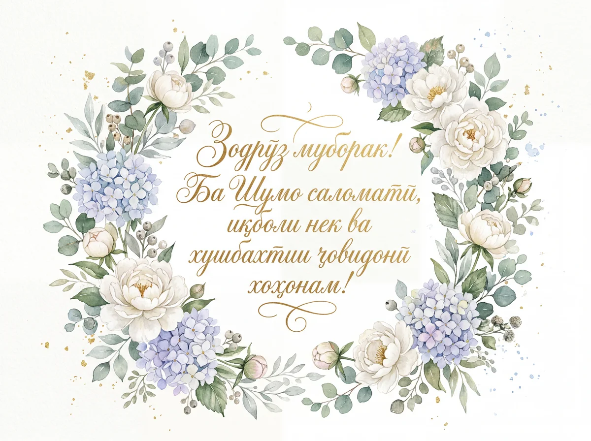 Табрикоти самимӣ ба муносибати зодрӯзатон!