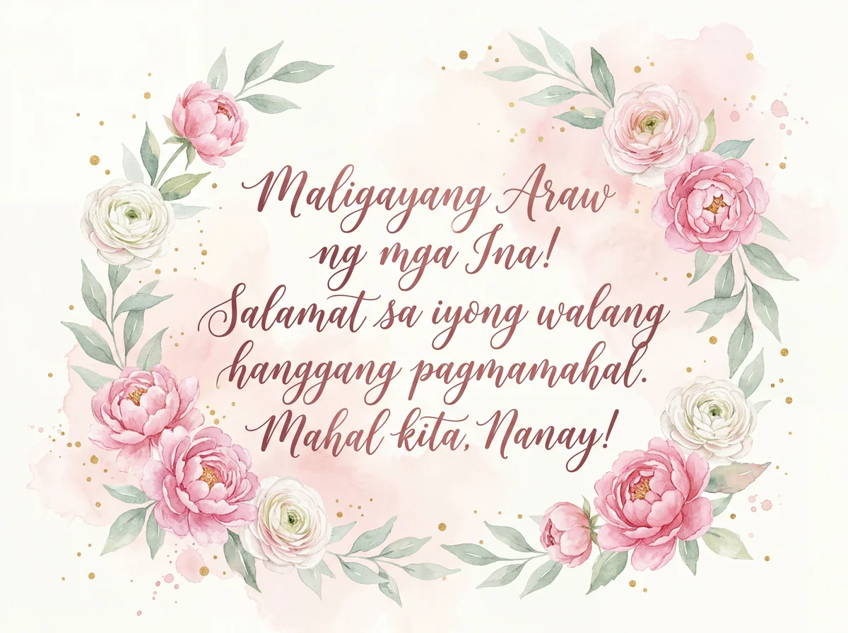 Maligayang Araw ng mga Ina para sa pinakamamahal kong nanay