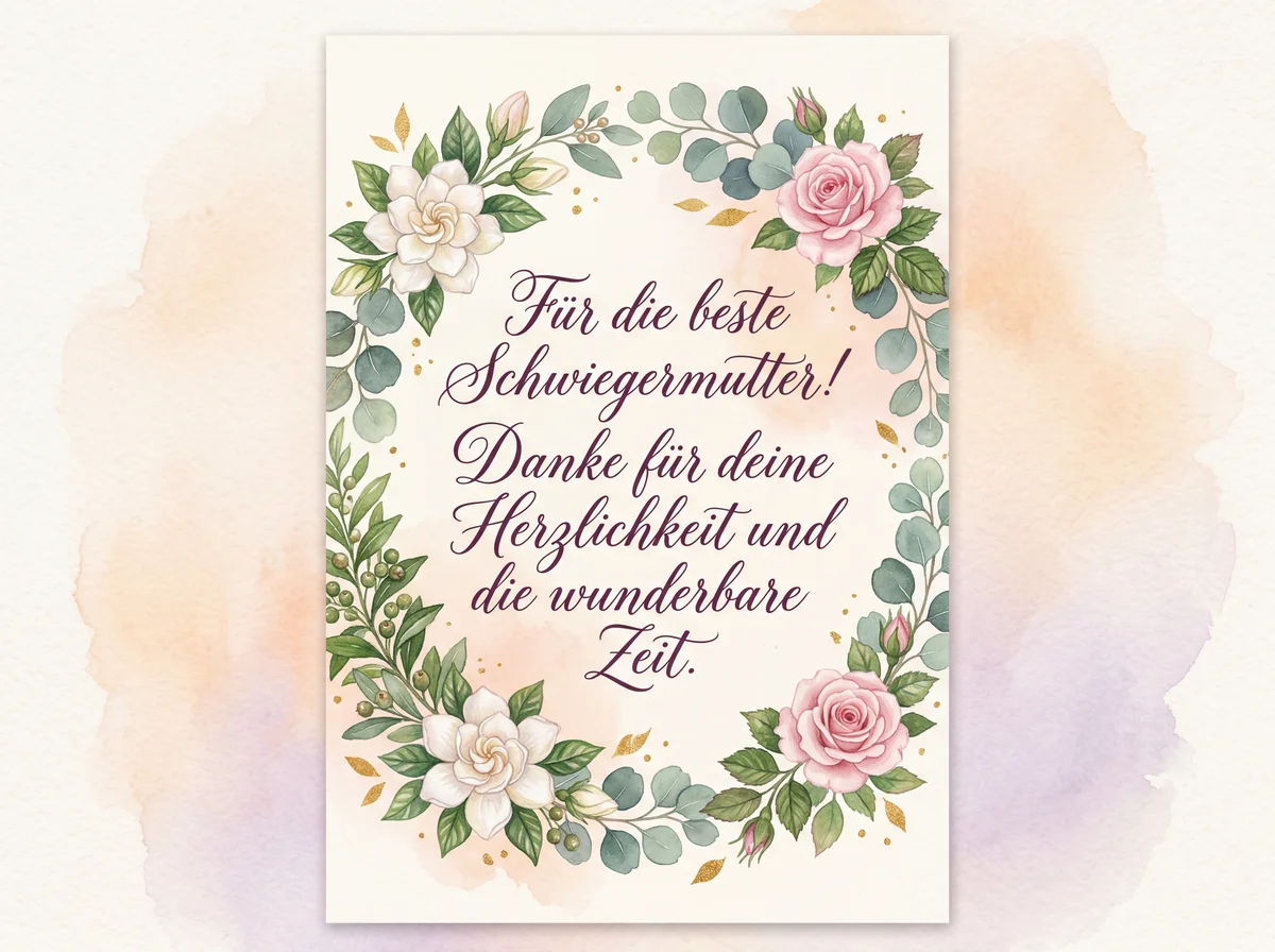 Grußkarte zum Schwiegermuttertag