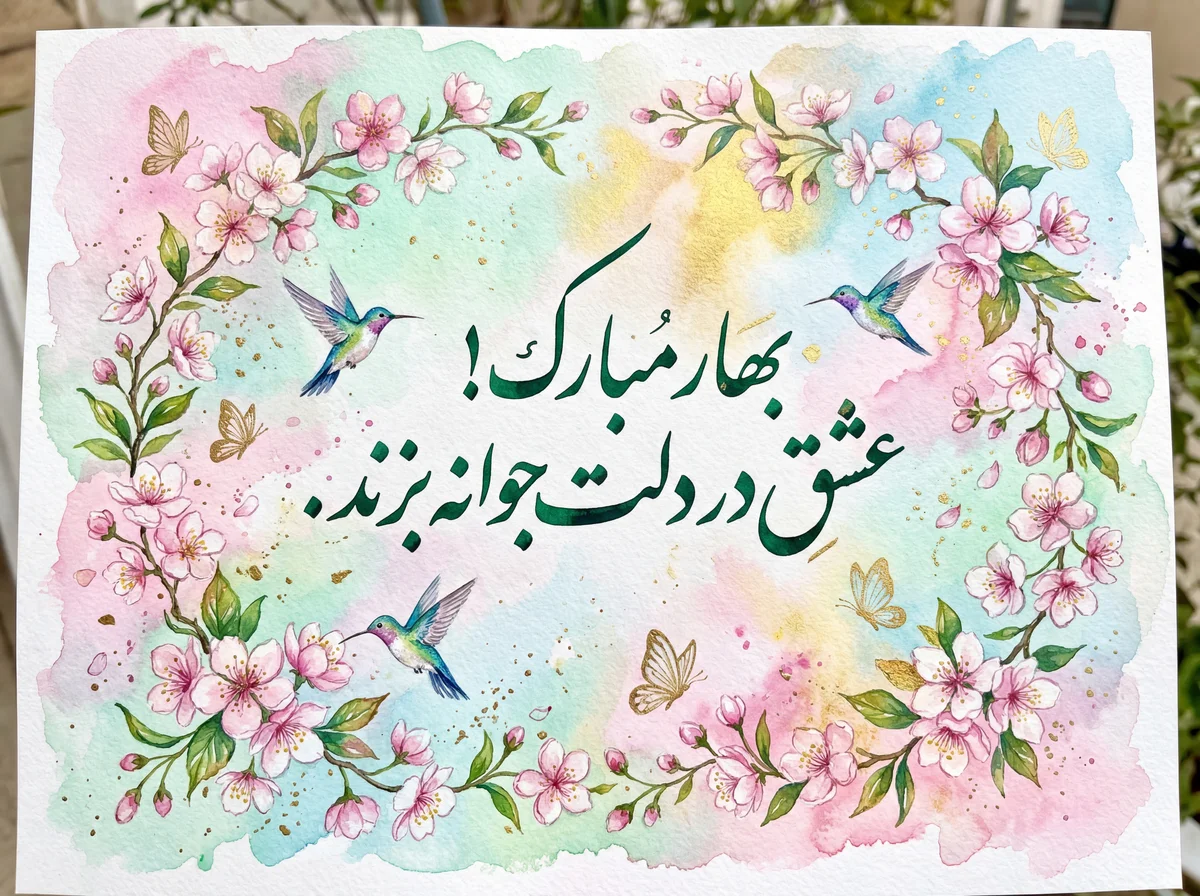 کارت تبریک فرارسیدن بهار برای عزیزان