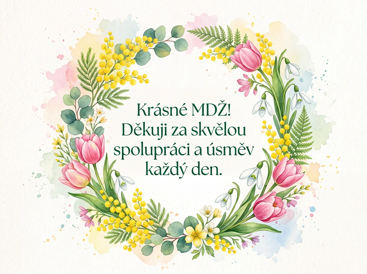 Přání k MDŽ pro kolegyni