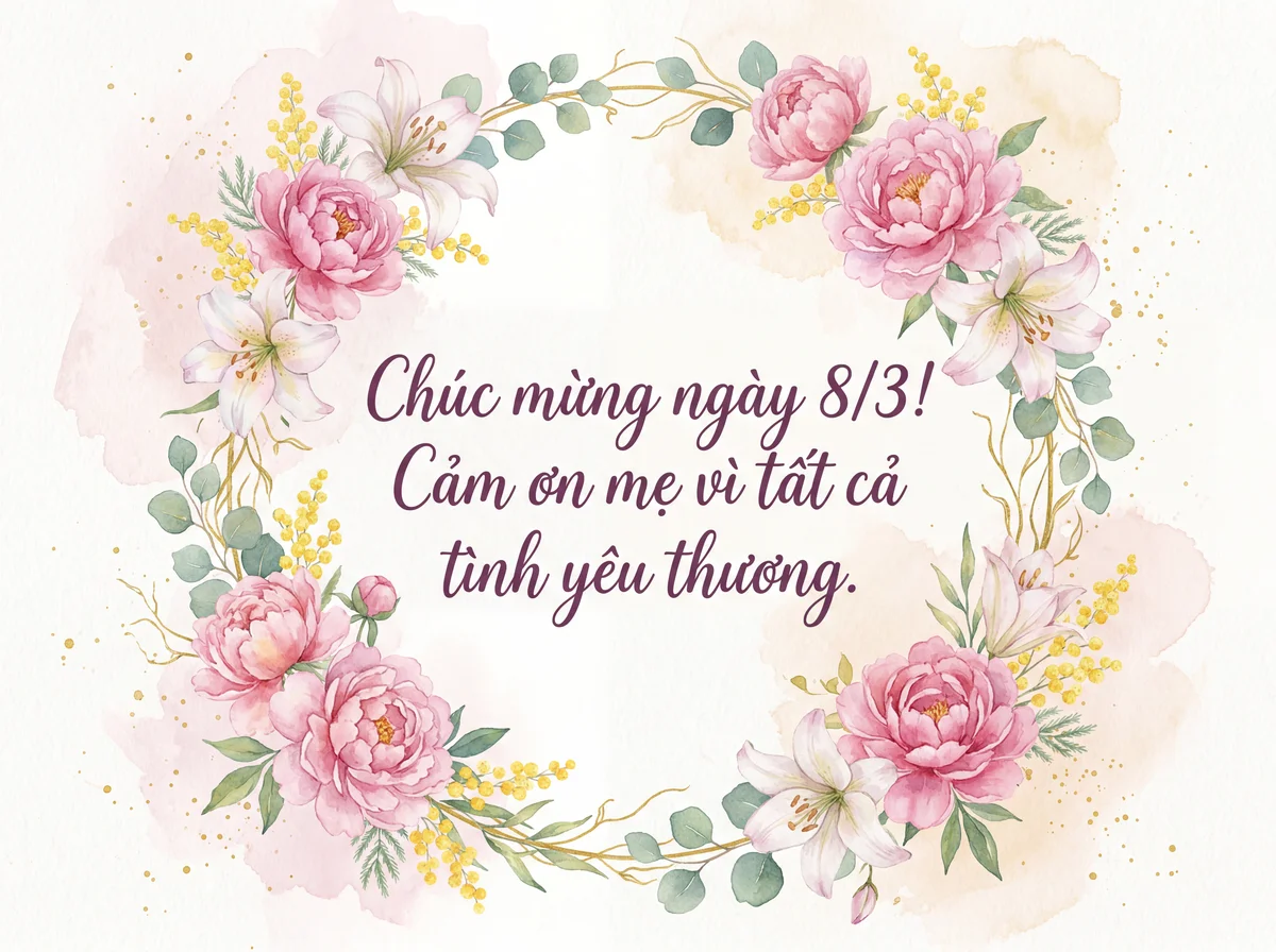 thiệp chúc mừng ngày quốc tế phụ nữ cho mẹ