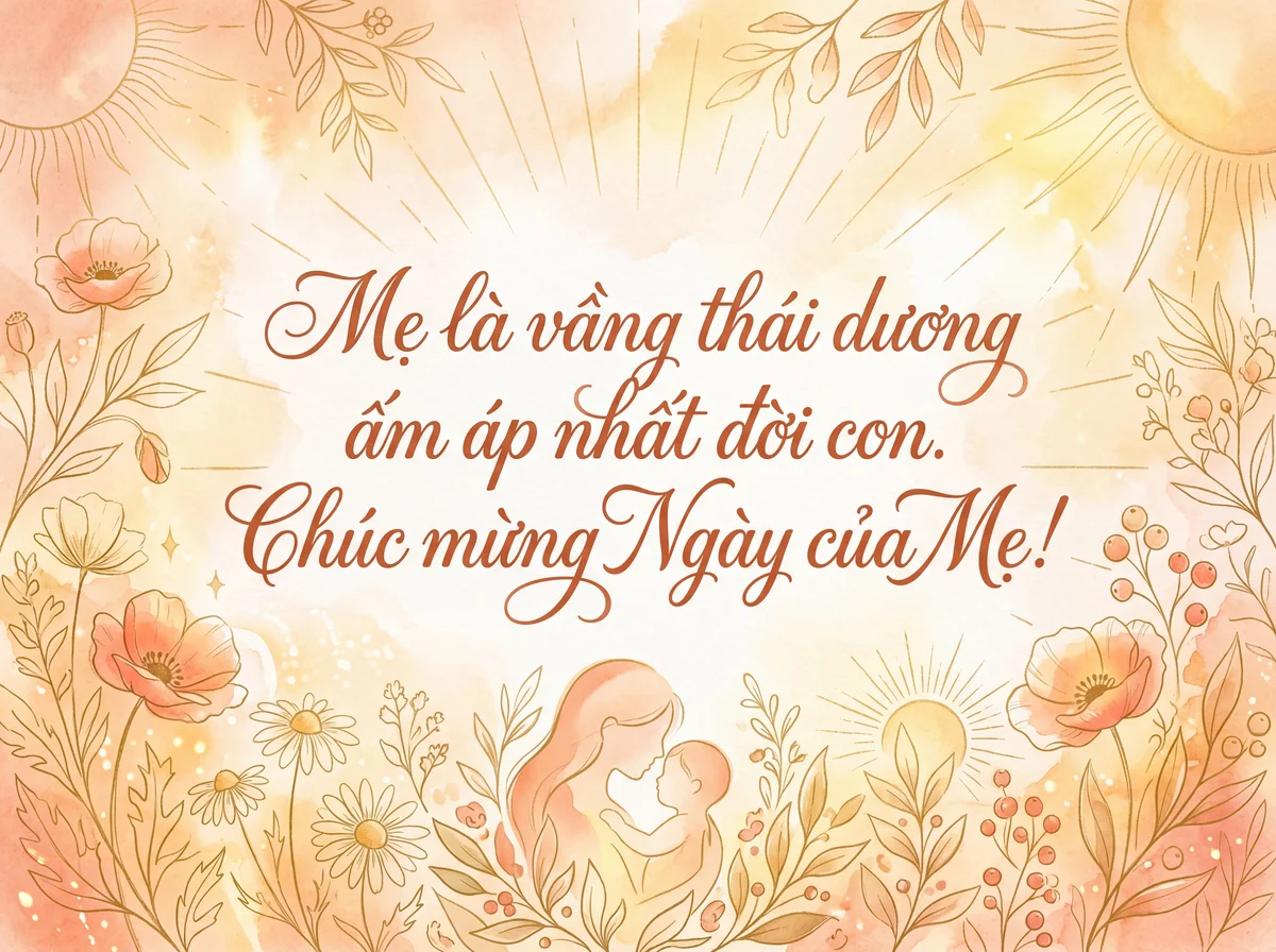 Lời chúc Ngày của Mẹ ấm áp gửi mẹ yêu