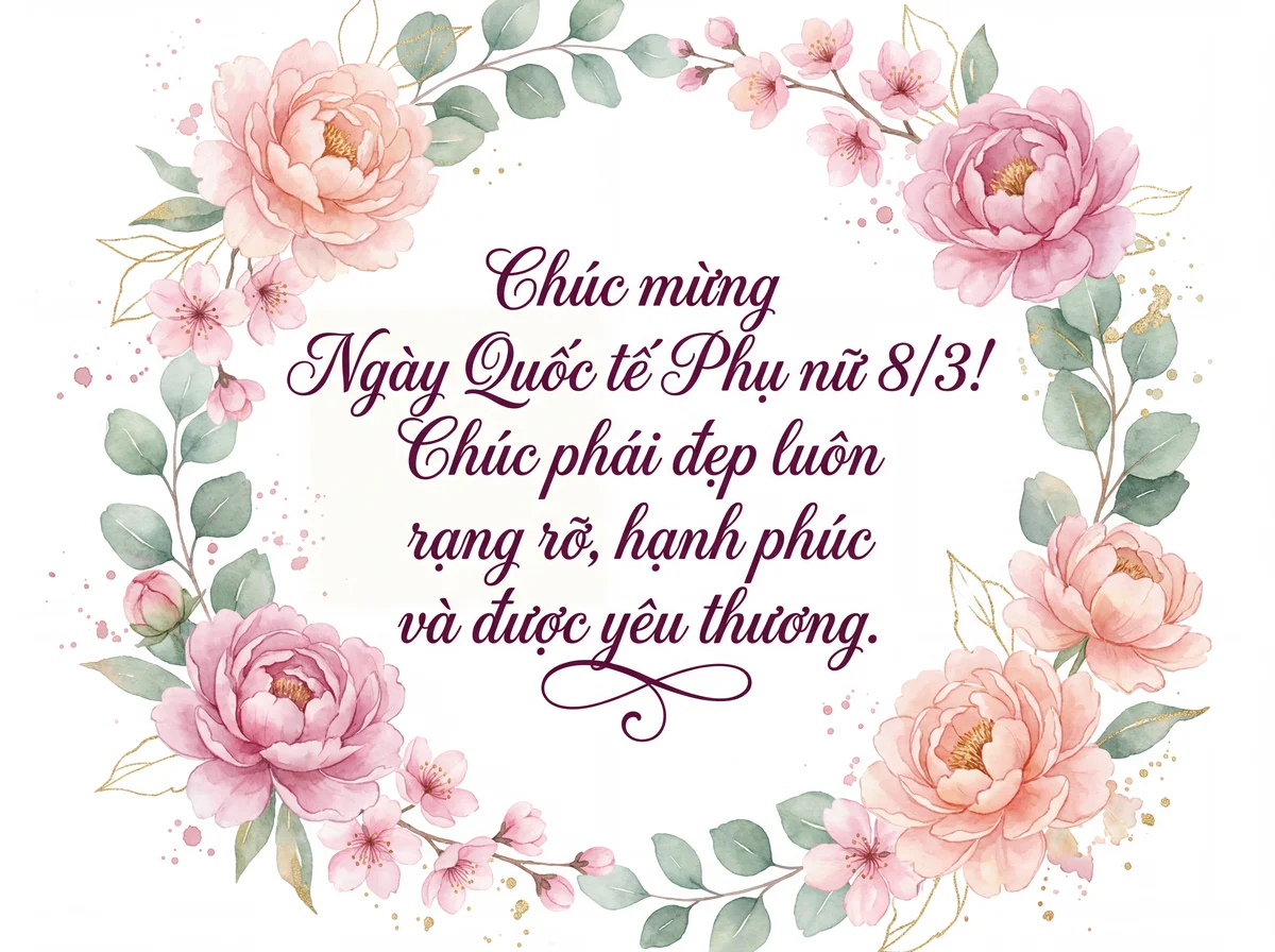 Lời chúc mừng Ngày Quốc tế Phụ nữ 8/3