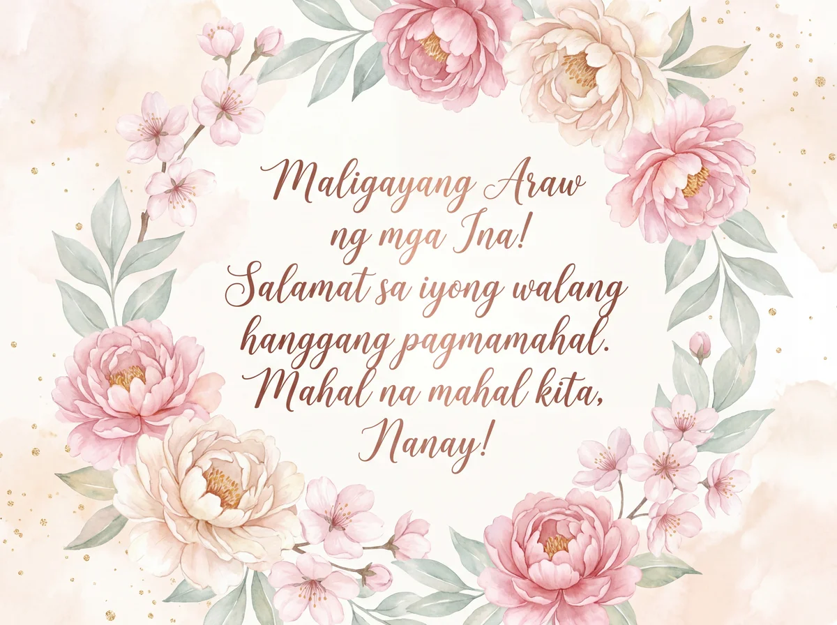 Mensahe para sa Araw ng mga Ina sa pinakamamahal kong nanay