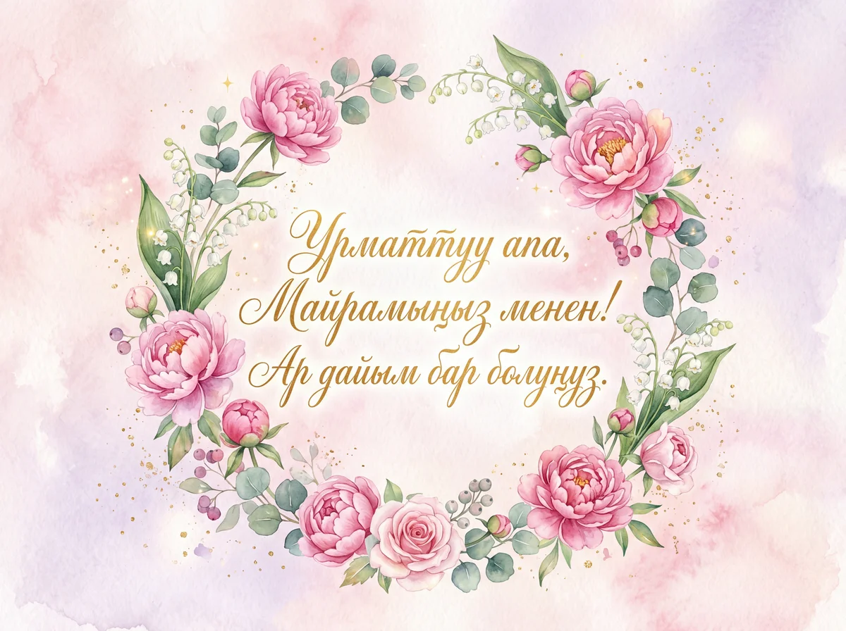 Урматтуу апа, Апалар күнүңүз менен куттуктайм!