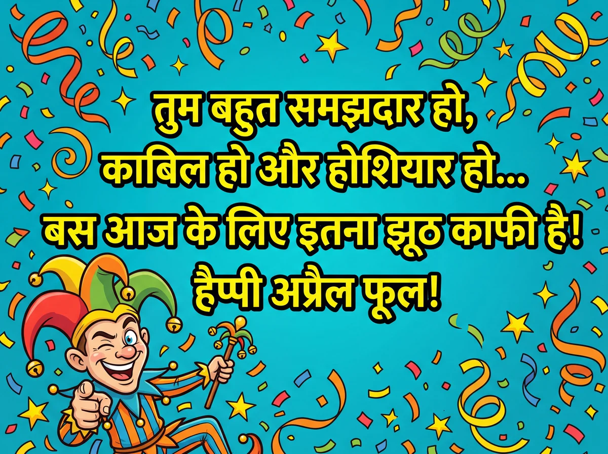 अप्रैल फूल डे पर दोस्त को मज़ाकिया संदेश