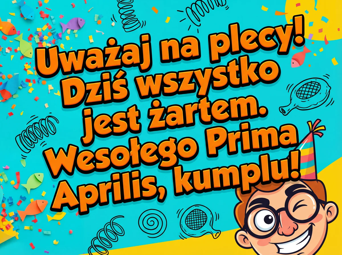 Życzenia na Prima Aprilis dla przyjaciela