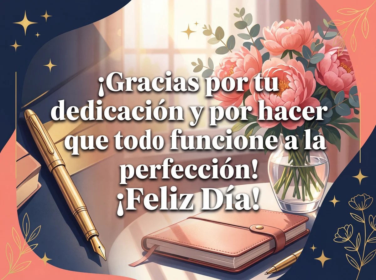 Tarjeta de felicitación para el Día de la Secretaria