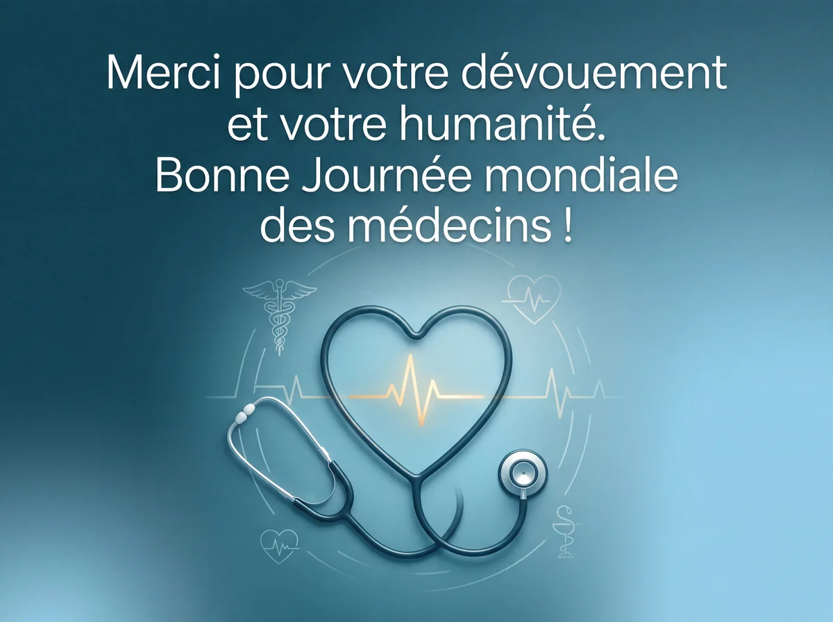 vœux sincères pour la Journée mondiale des médecins