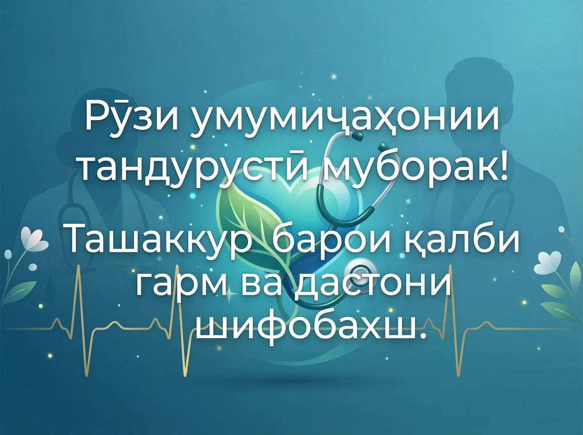 Табрикоти Рӯзи умумиҷаҳонии тандурустӣ ба ҳамаи кормандони с...