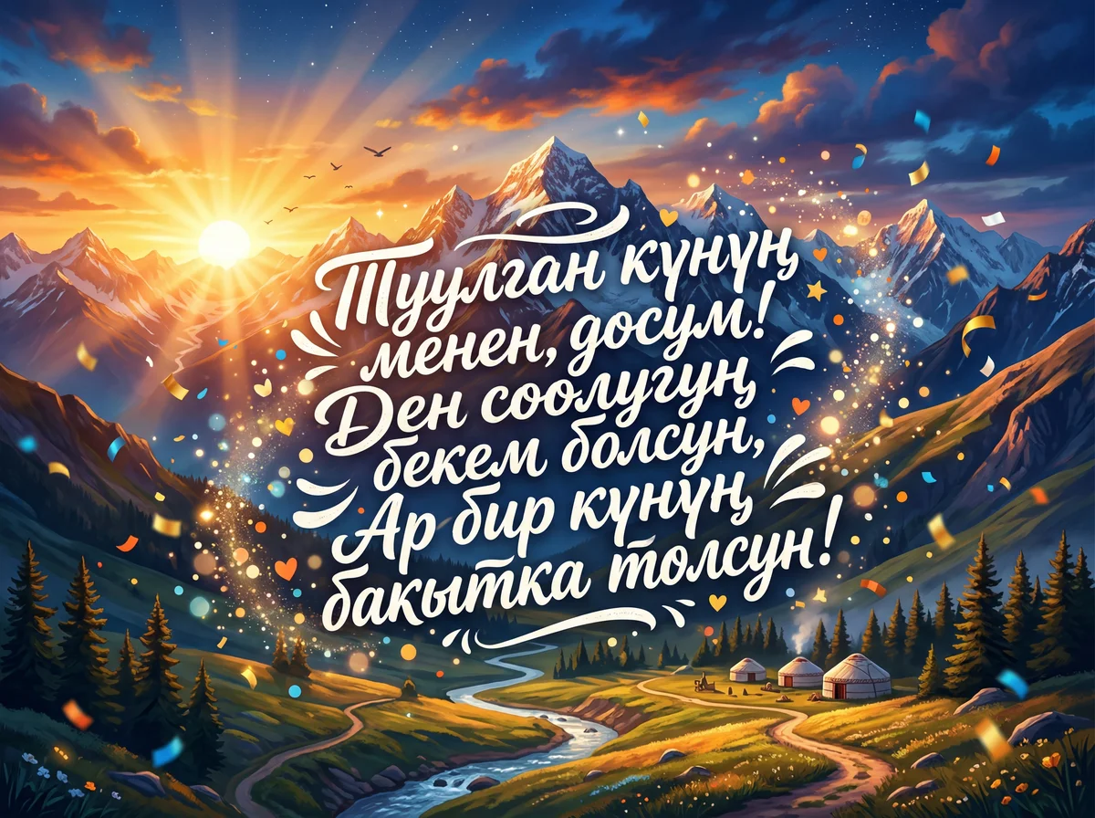 Досумду туулган күнү менен куттуктоо