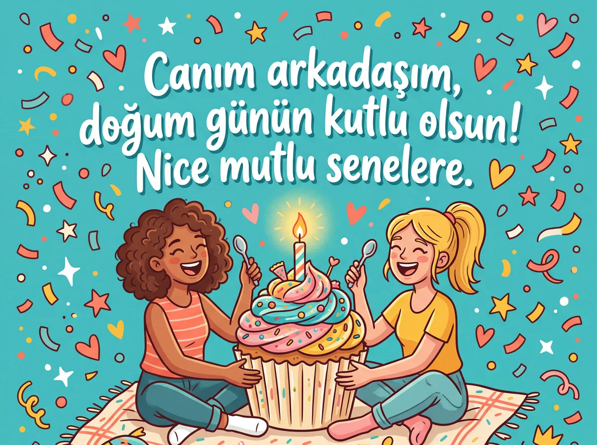 Canım arkadaşım, doğum günün kutlu olsun! Nice mutlu seneler...
