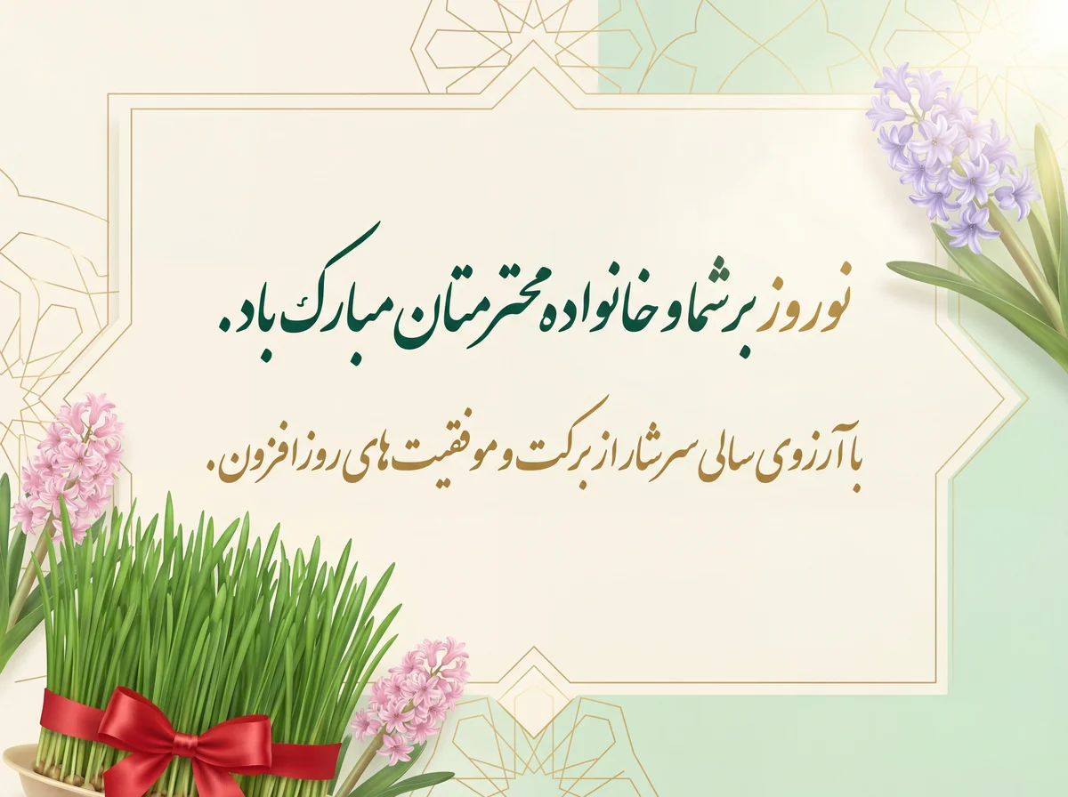 متن کوتاه تبریک نوروز برای همکاران