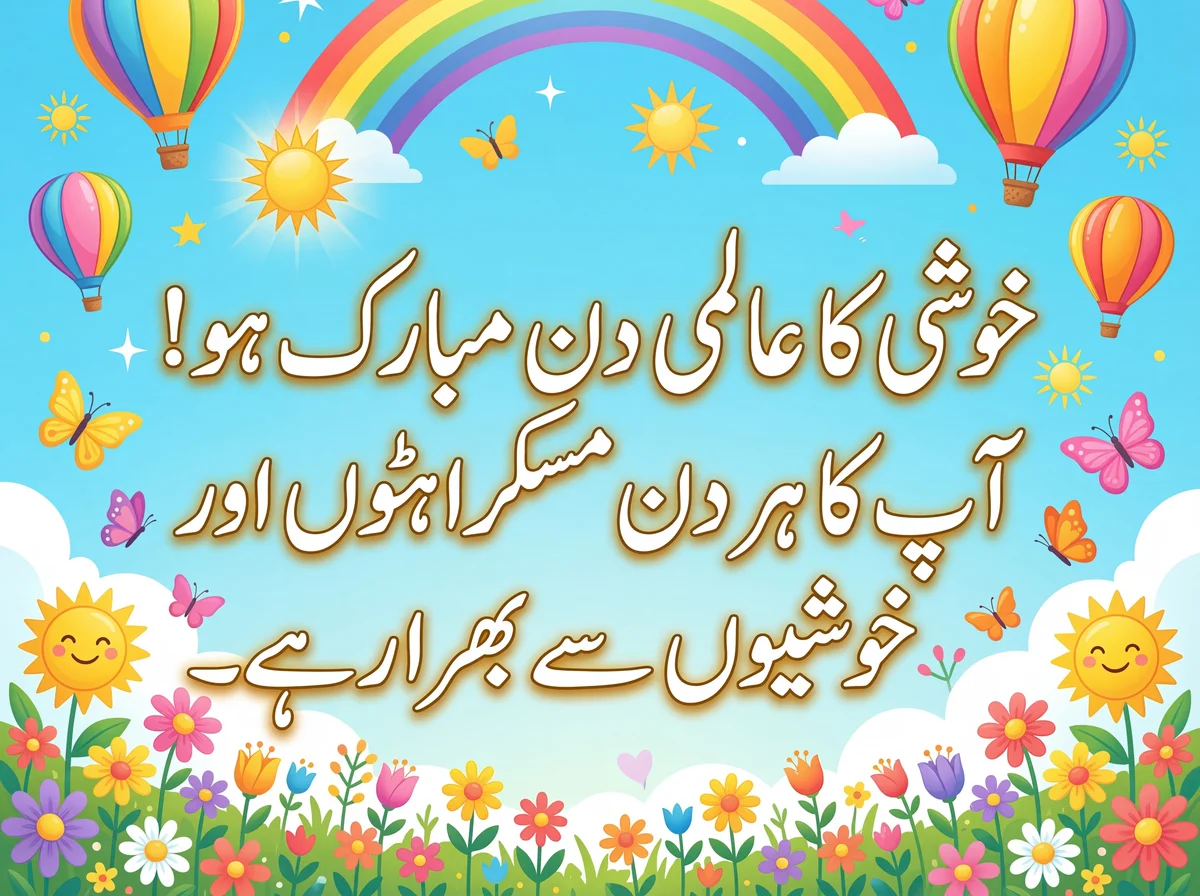 خوشی کے عالمی دن کی مبارکباد
