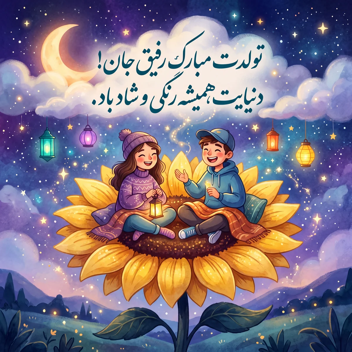 تبریک تولد برای دوستم