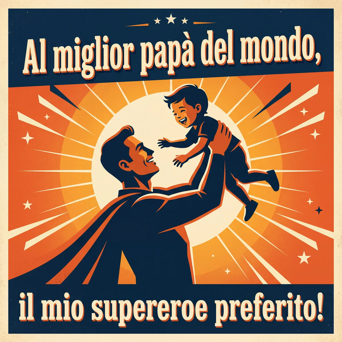 Messaggio d'auguri per la Festa del Papà al miglior papà del...